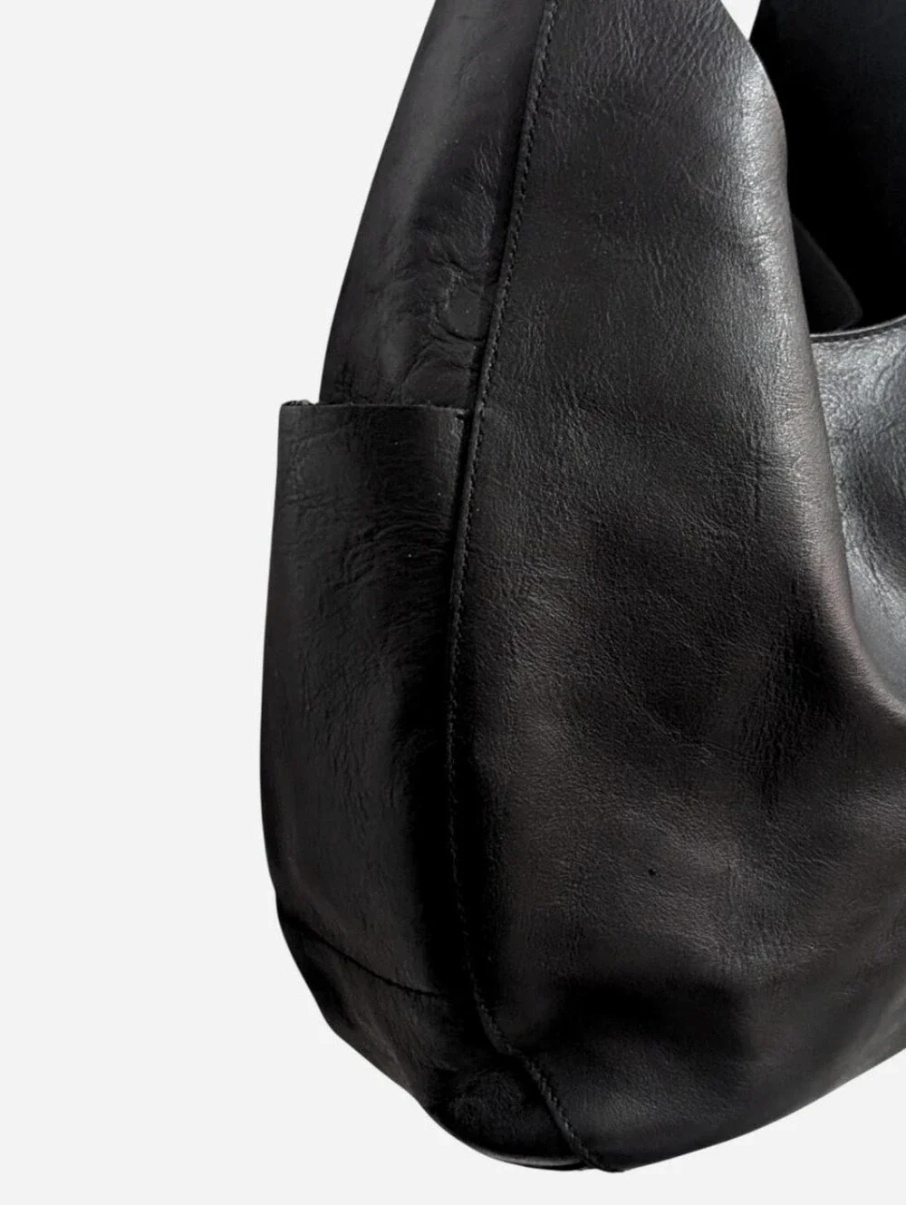 Madewell oversized shopper bag purse leather black tote shoulder hobo